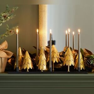 Pottery Barn, Antique Metal Tree Taper Candle Holder! BNIB!